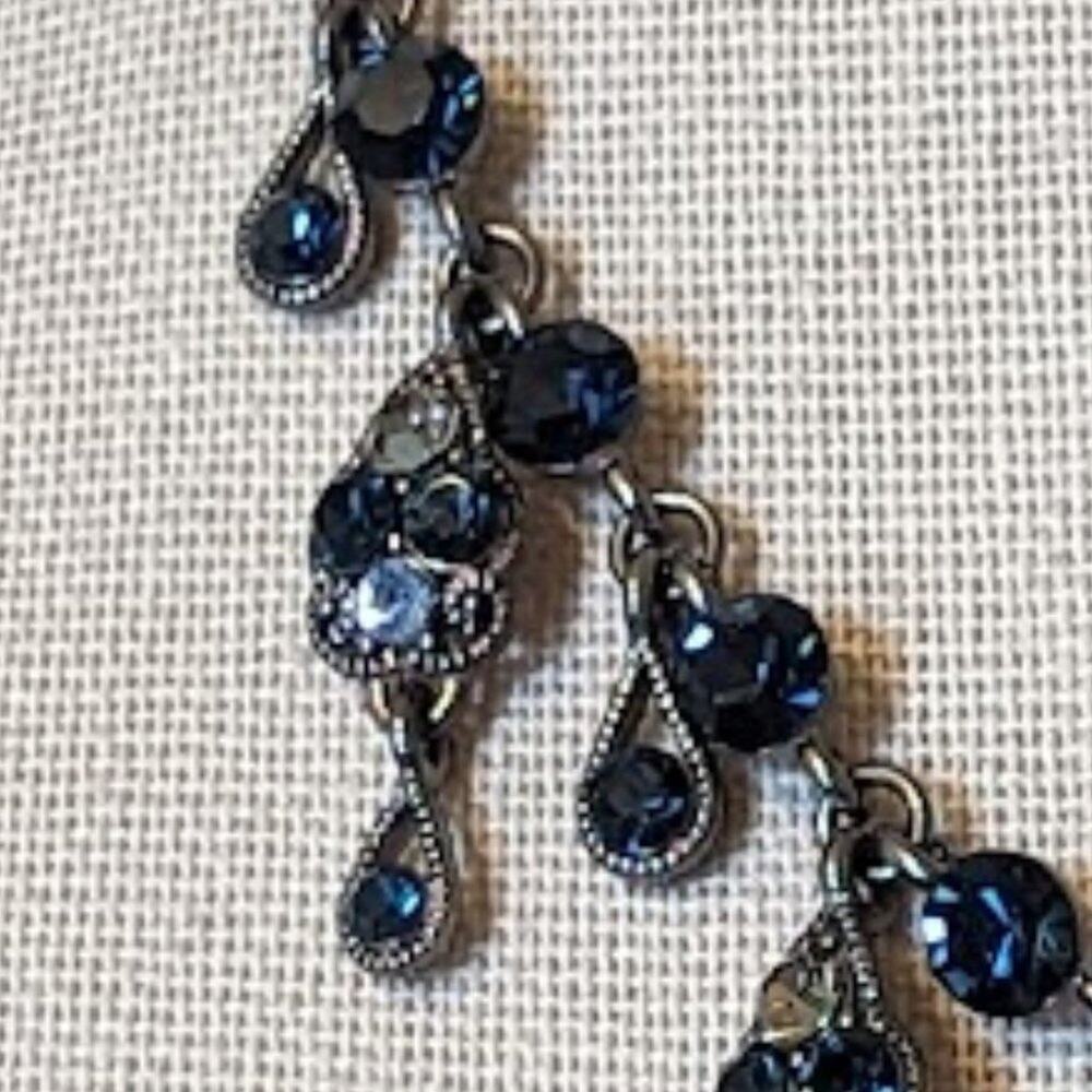 VCLM Delicate Blue Dangle Necklace - Picture 2 of 9